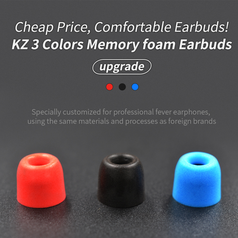 KZ 헤드셋 이어 캡 3Pair(6PCS) 소음 차단  - Earphone Foam Tip 리뷰 및 가격