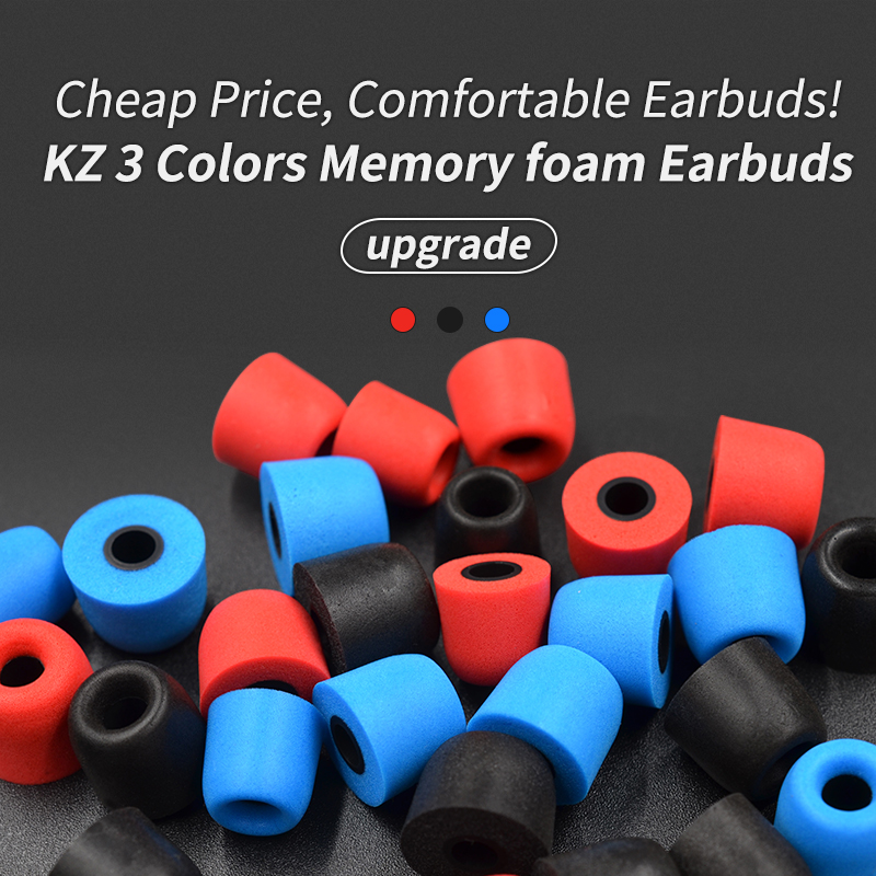 KZ 헤드셋 이어 캡 3Pair(6PCS) 소음 차단  - Earphone Foam Tip 리뷰 및 가격
